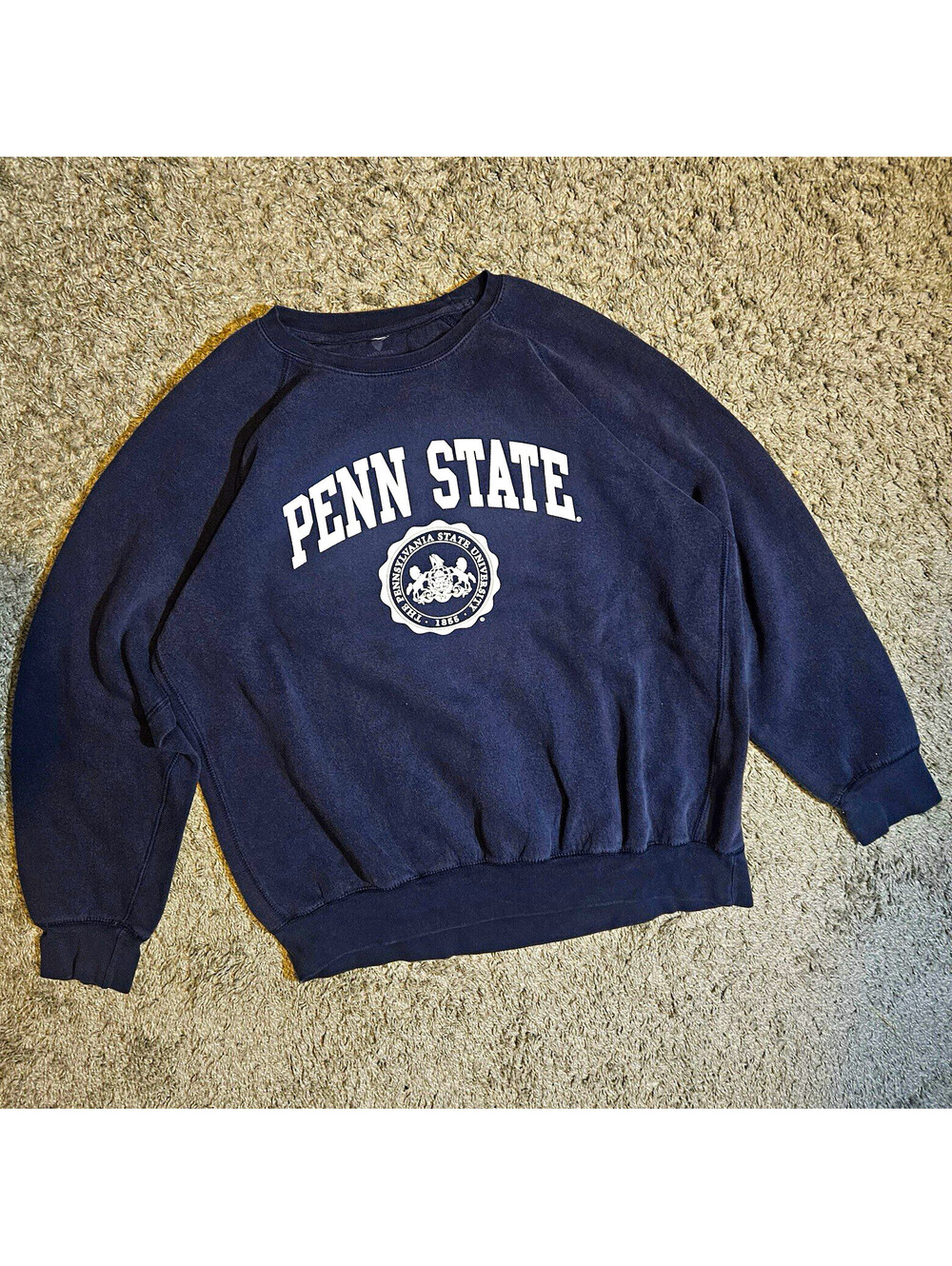 Penn State Nittany Lions Navy Blue Crewneck Pullover Sweatshirt